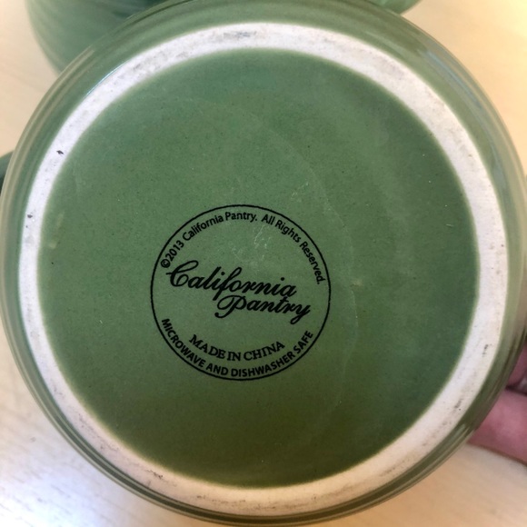 Set of vintage CALIFORNIA PANTRY sage soup bowls - Picture 4 of 4